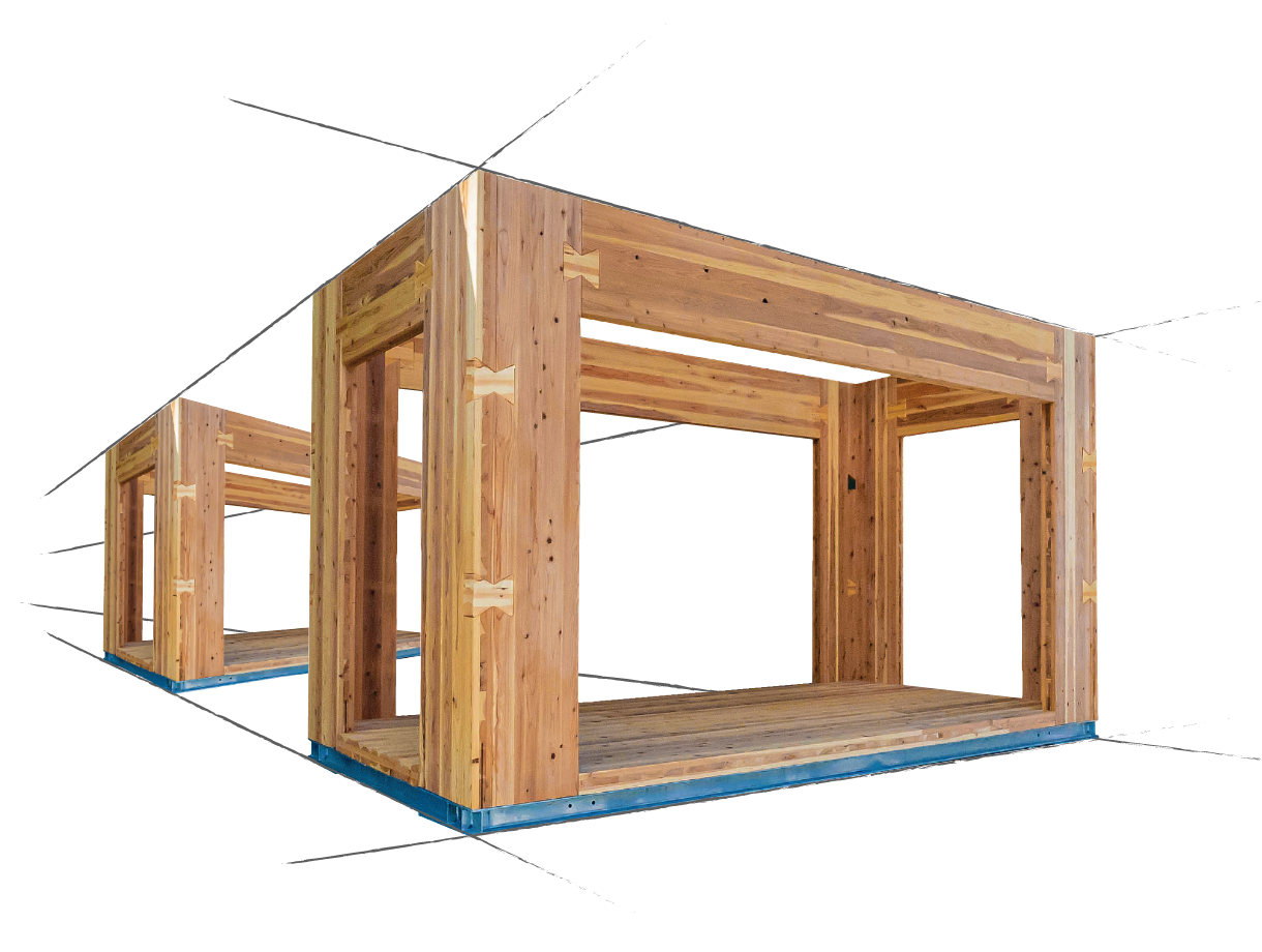 【ロハコ】は国産木のCLTでできた画期的な箱型ユニット｡最短1日で納入､移築も可能です｡